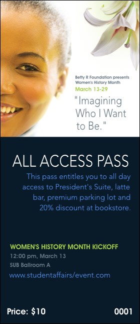 Women's Expo 4 VIP Pass Product Front