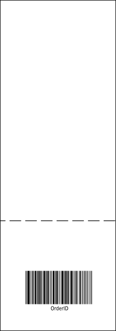 Blue Flower Event Ticket Product Back