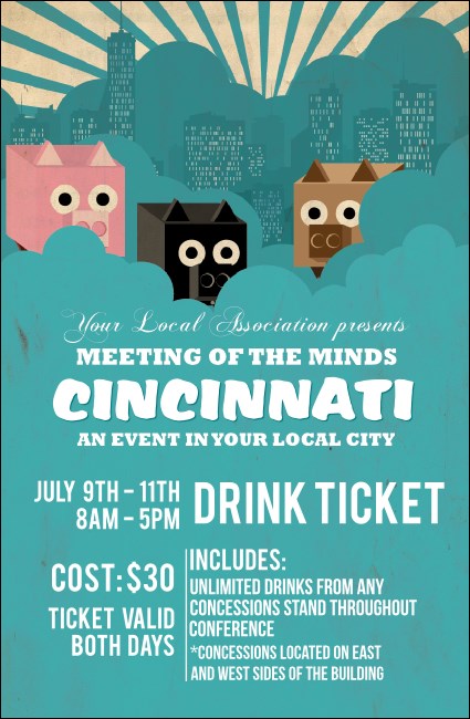 Cincinnati Drink Ticket Product Front