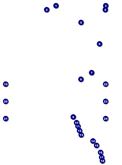 Hollywood Skyline Logo Flyer Front Field Markers