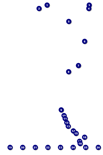 Hollywood Skyline Logo Poster Front Field Markers