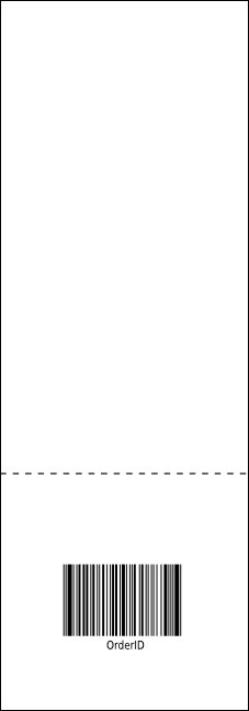 Outer Space Raffle Ticket Product Back