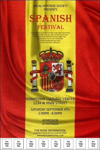 Spanish Flag Logo Poster Product Front