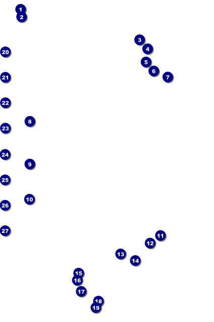 Puerto Rico Flag Logo Poster Front Field Markers
