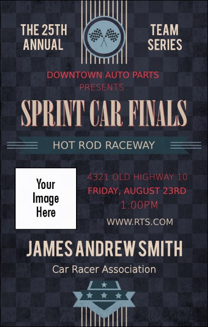 Car Racing VIP Event Badge Medium Product Front