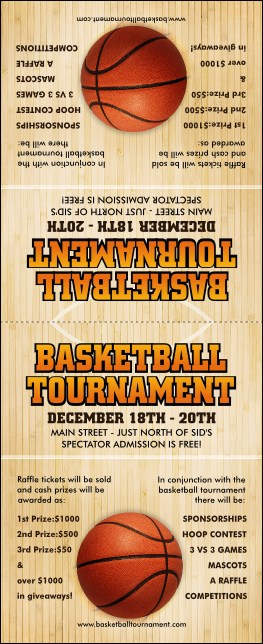 Basketball Court Table Tent Product Front