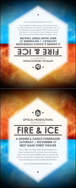 Fire & Ice Table Tent Product Front