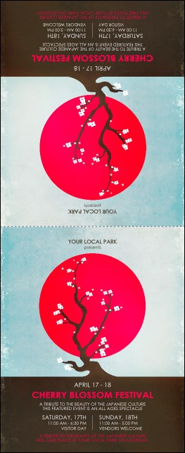 Cherry Blossom Table Tent Product Front