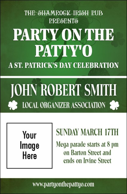 St Patrick's Day Shamrock VIP Event Badge Small