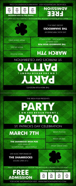 St Patricks Day  Plaid Table Tent