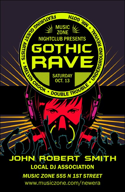 Goth Rave VIP Event Badge Small