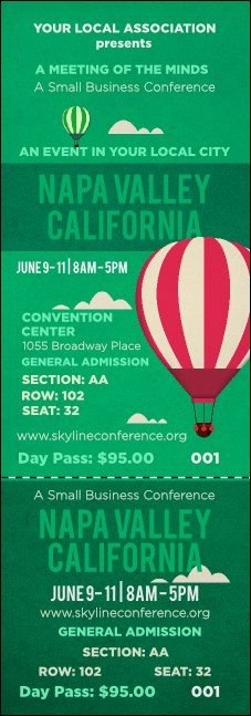 Napa Valley Reserved Event Ticket