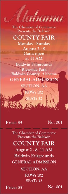 Alabama Reserved Event Ticket Product Front