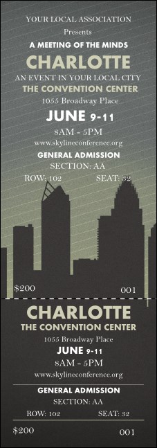Charlotte Reserved Event Ticket