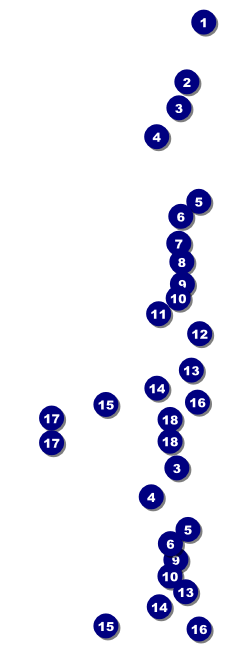 Classic Brown Reserved Event Ticket Front Field Markers