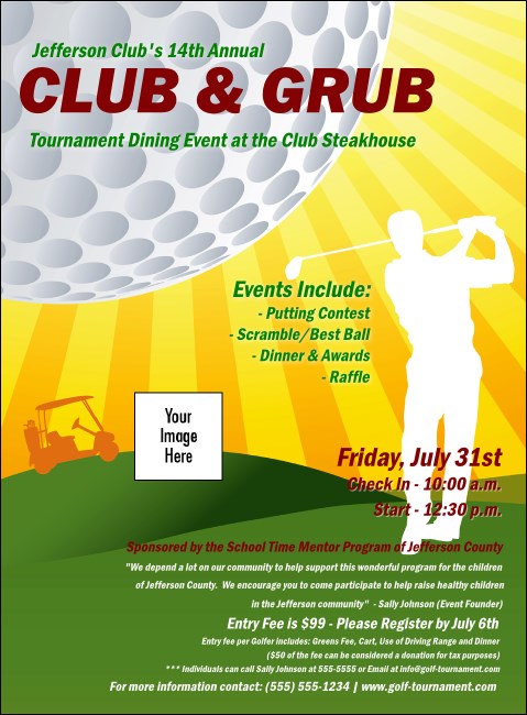 Golf Backswing Flyer Product Front