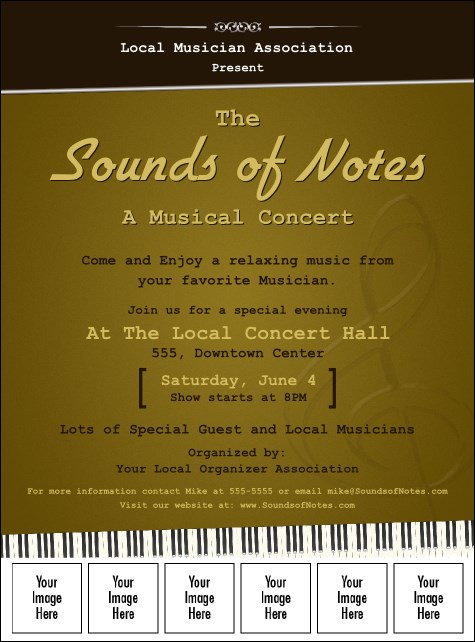 Sounds of Notes Image Flyer Product Front