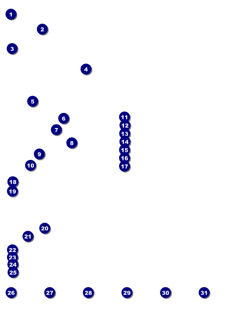 All-Star Retro Baseball Logo Flyer Front Field Markers