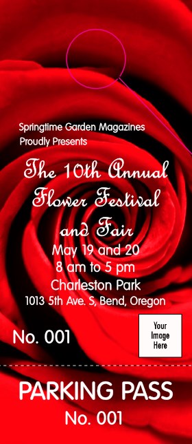 Red Rose Hang Tag