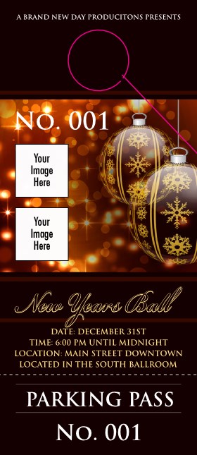 Golden Ornament Hang Tag