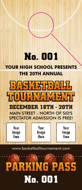 Basketball Court Hang Tag