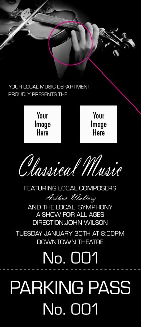 Classical Music Hang Tag Product Front