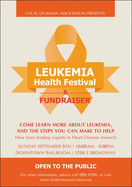 Leukemia Postcard Mailer Product Front