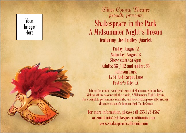 Mask Post Card Mailer Product Front