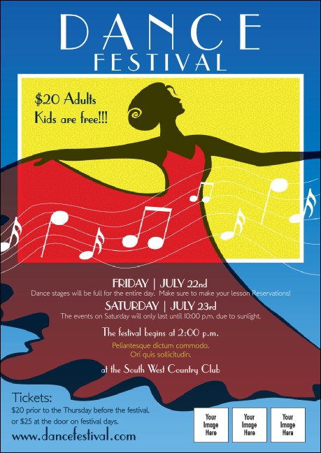 Dance Festival Postcard Mailer
