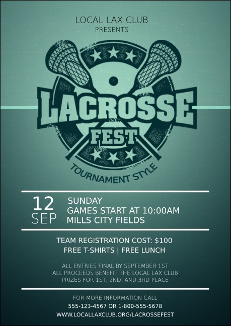 Lacrosse  Postcard Mailer Product Front