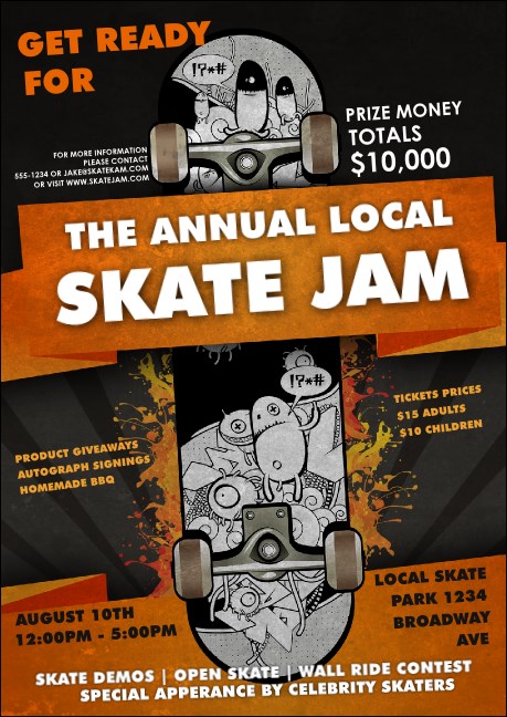 Skateboarding Postcard Mailer