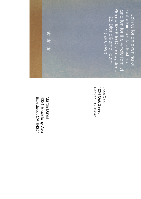 Columbus Postcard Mailer Product Back