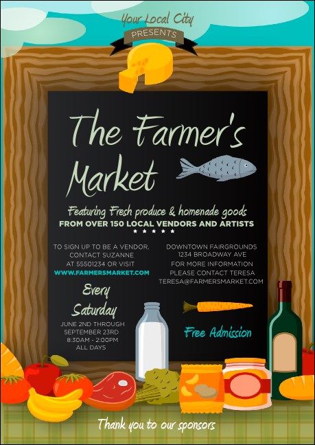 Farmer's Market Postcard Mailer