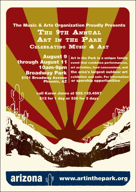 Arizona  Postcard Mailer Product Front