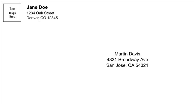 Logo Upload #6 1/2 Envelope Product Front