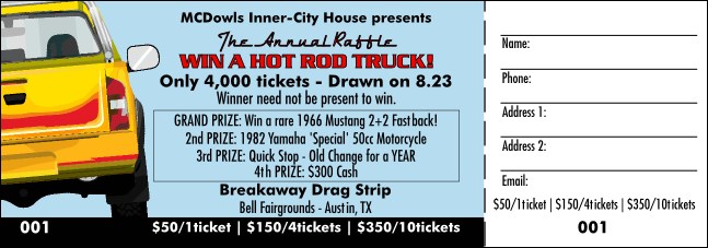 Dream Truck Raffle Ticket
