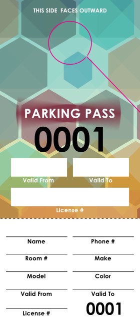 Music Fest Parking Permit Product Front