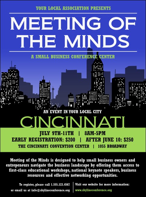 Cincinnati Skyline Flyer Product Front