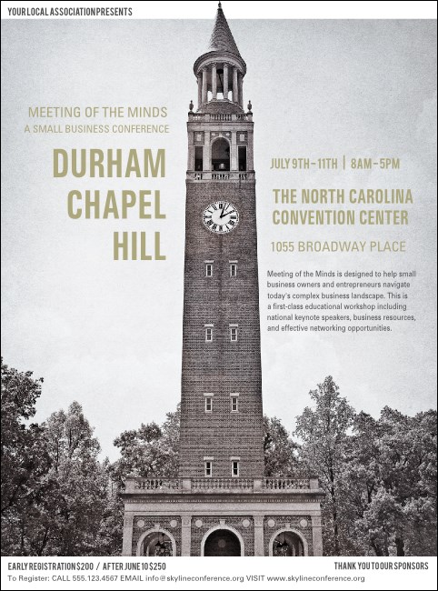 Chapel Hill Flyer Product Front