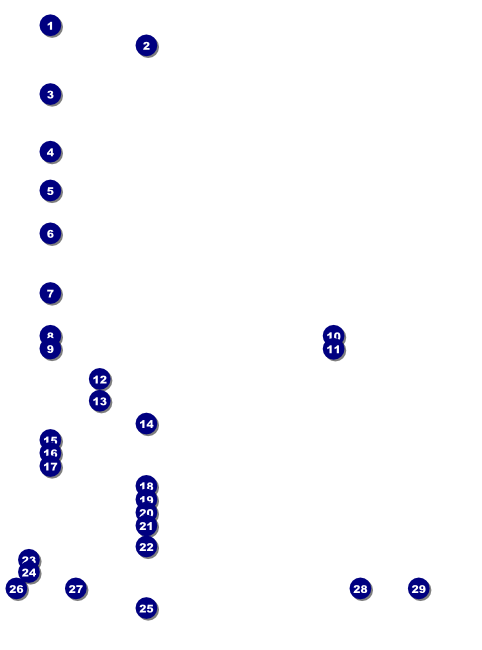 White Ribbon Flyer Front Field Markers