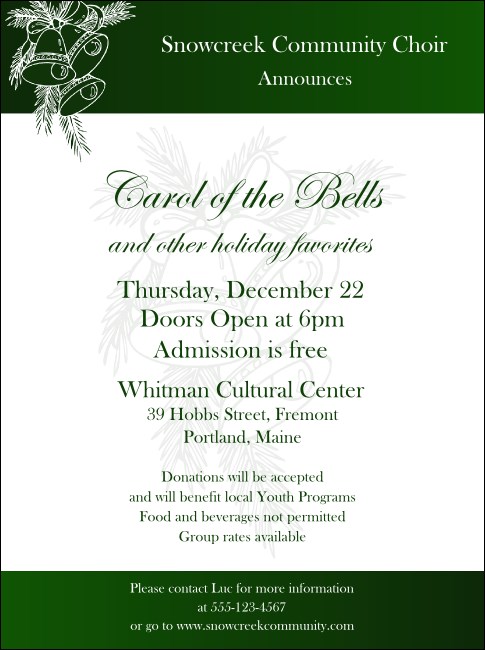Christmas Bells Flyer 001 Product Front