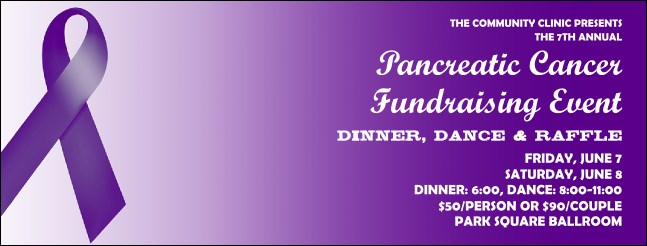 Purple Ribbon Facebook Cover