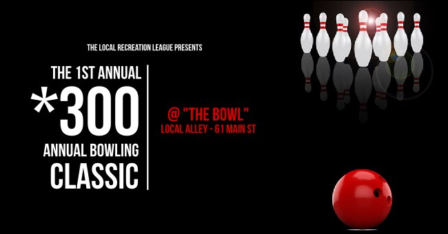 Bowling Classic Twitter Ad