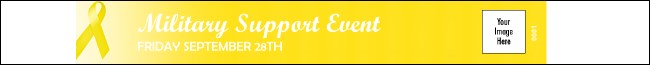 Yellow Ribbon Premium Synthetic Wristband Product Front