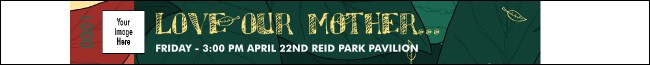 Earth Day Organic Premium Synthetic Wristband Product Front
