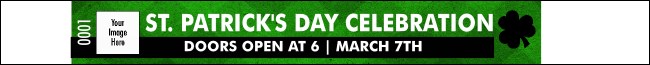 St Patrick's Day Plaid Premium Synthetic Wristband Product Front