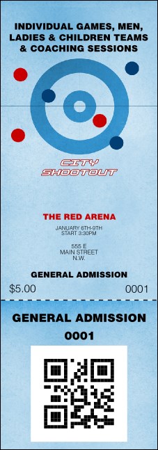 Curling QR Event Ticket