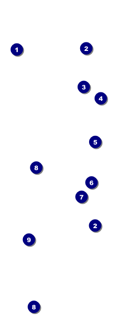 Retro Color QR Event Ticket Front Field Markers
