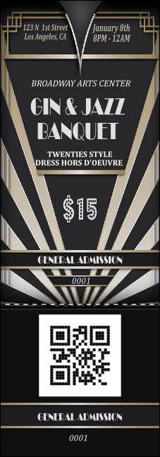 Roaring 20s QR Event Ticket