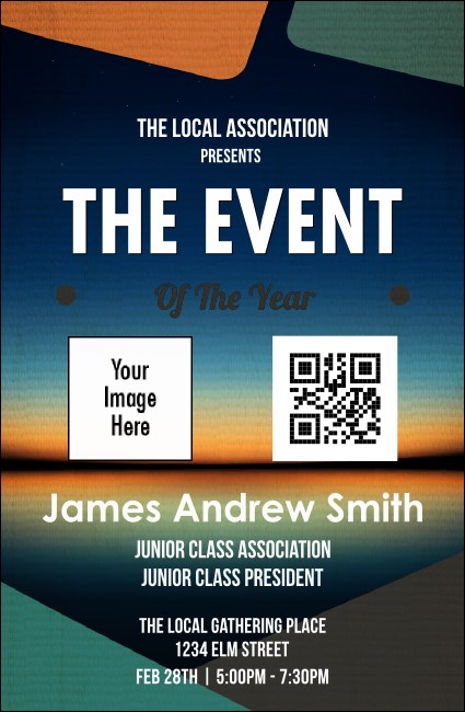 All Purpose Horizon VIP Event Badge Small Product Front